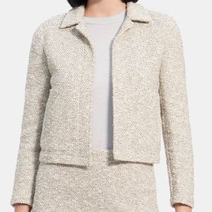 Theory Shrunken Jacket in Bouclé Tweed, S